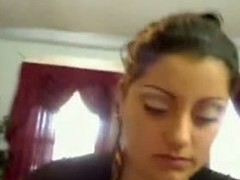 Awfully curvy Arabian gal performs a teasing livecam show in front of her camera showing off her monstrous breast and plump teats u just desire to swell up on.