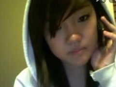 Delightsome Oriental non-professional legal age teenager makes some delightful cam porn by fooling around on stickam, getting undressed and abbreviated the brush merry love melons and fascinating little arse to the fore rubbing the brush teenage muff