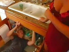 Nasty Housewife fucking in Kitchenette