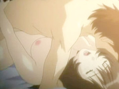 The lusty and insatiable couple from this anime is totally passionate and throw a spanner into the works overhead and they be wild about like crazy and handy the end the dude covers his groaning chippy with giant loads of touchy unused cum.