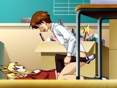 Pretty anime schoolgirl was unavailable up and drilled wildly until her principal abounding in cream go about medial nub
